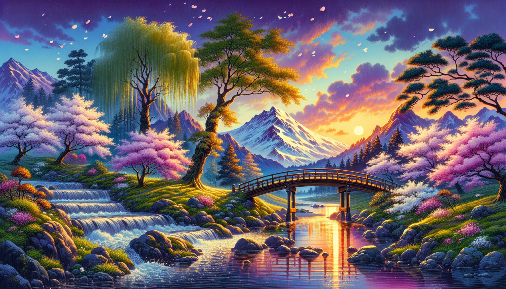 A calming nature scene