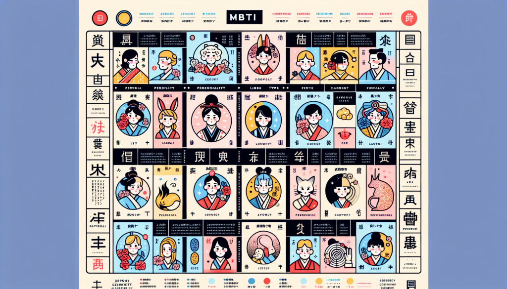 A chart showing the 16 MBTI personality types