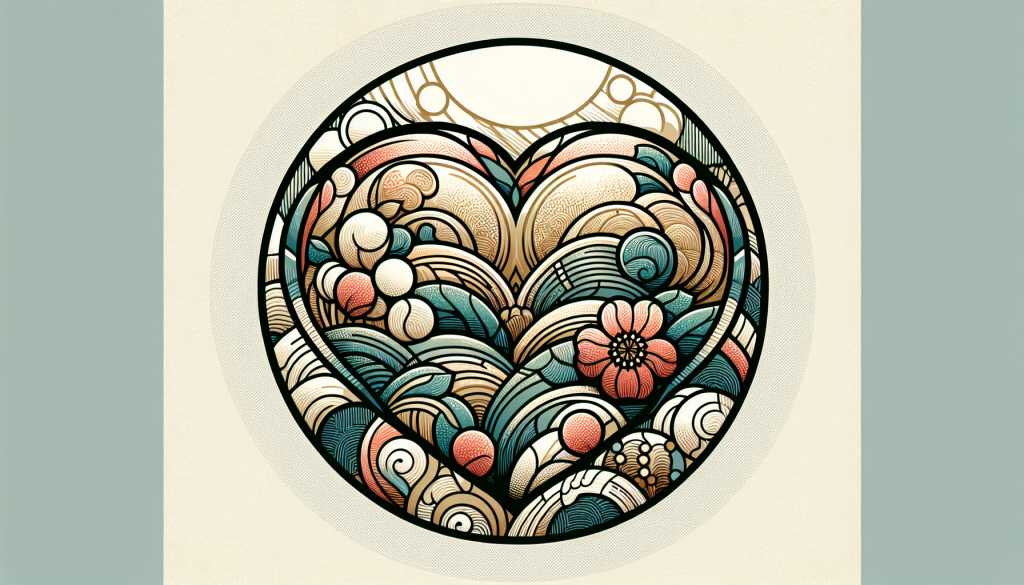 A comforting image of a heart-shaped object