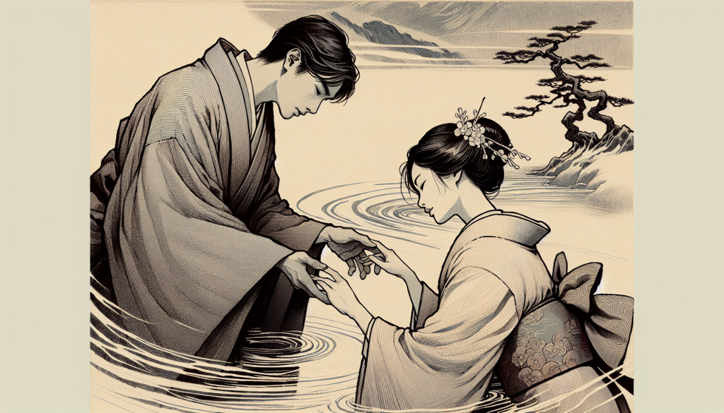 A couple holding hands