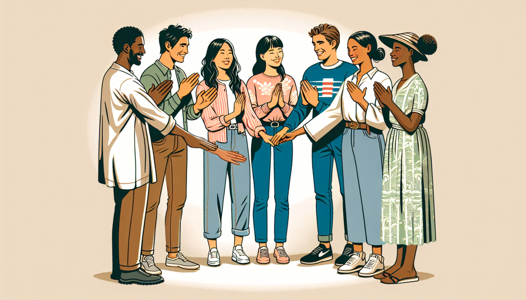 A group of friends supporting each other