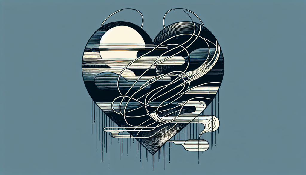 A heart symbolizing unrequited love