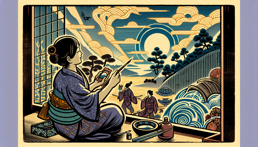 A person engaging in a new hobby