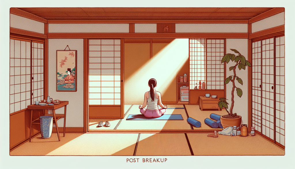 a person exercising to show self-care after a breakup