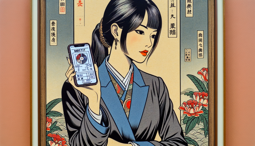 A person holding a smartphone displaying an MBTI test result