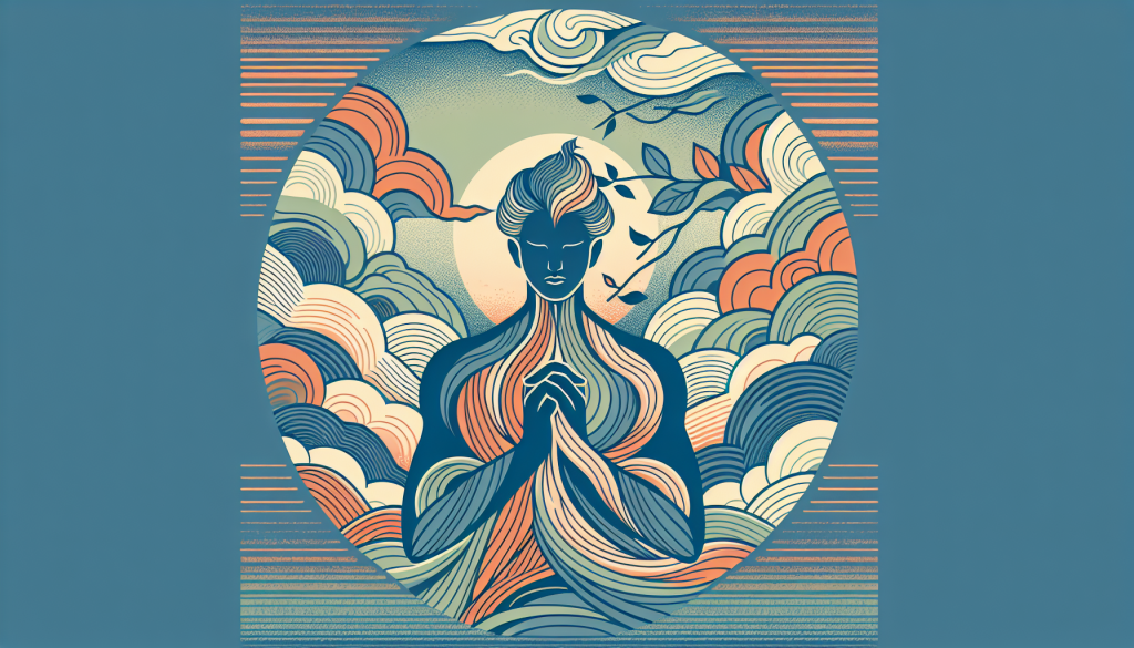 A person meditating