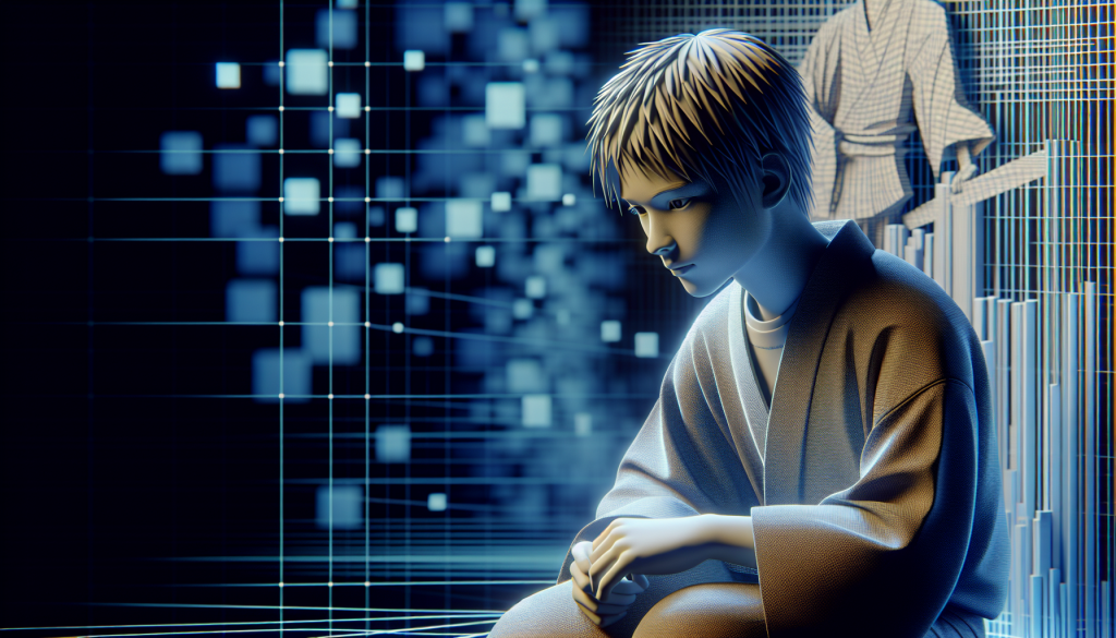 A young person looking thoughtful