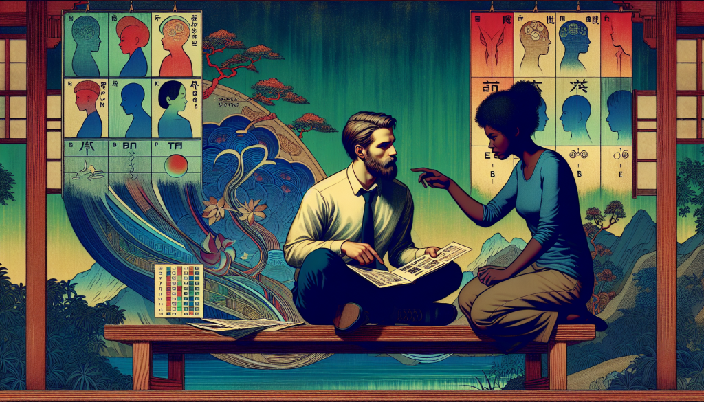 Image of a couple discussing their MBTI types