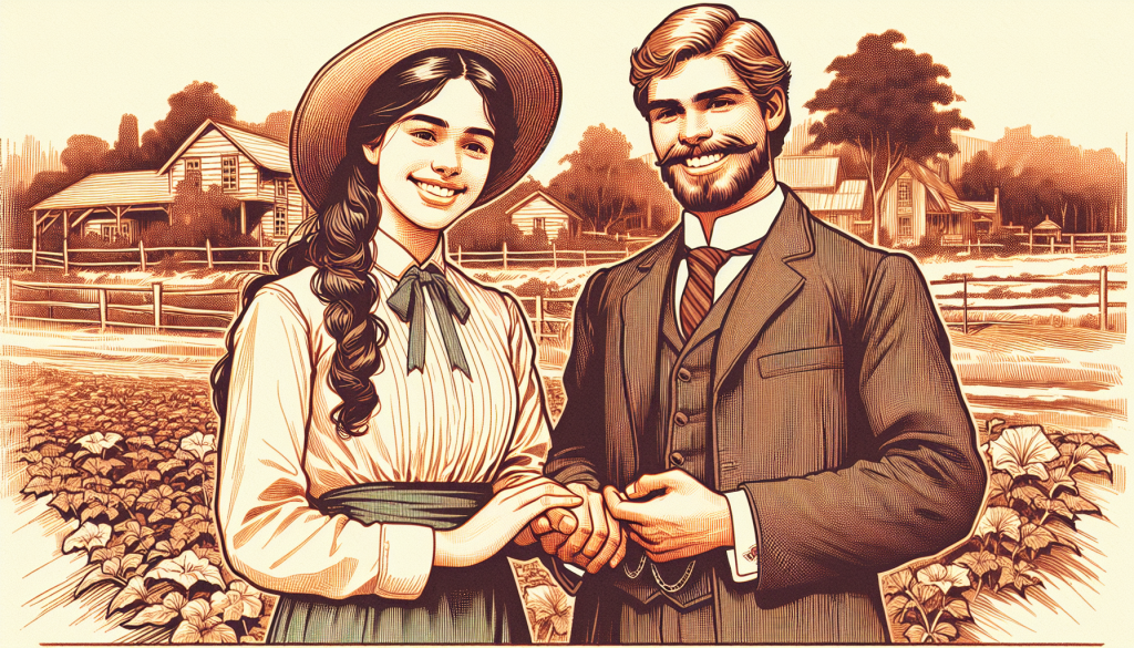 Two people holding hands with smiles