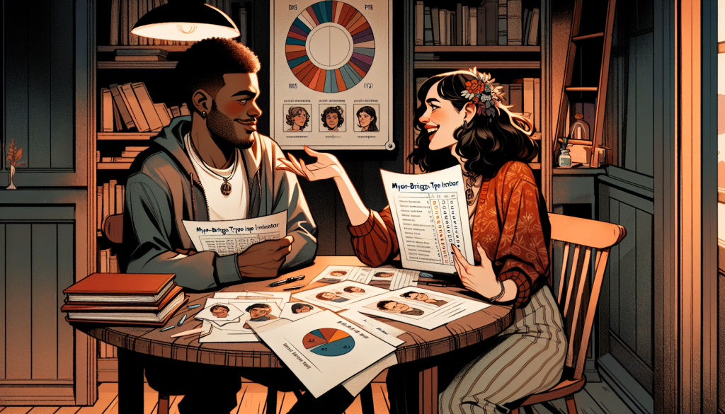 A couple discussing their MBTI results