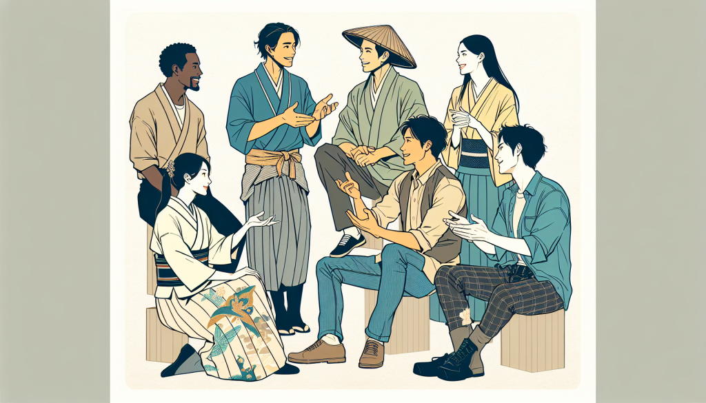 a group of friends talking