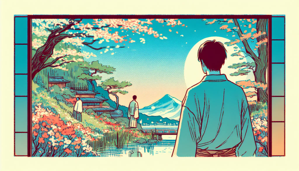 A person looking at someone from a distance