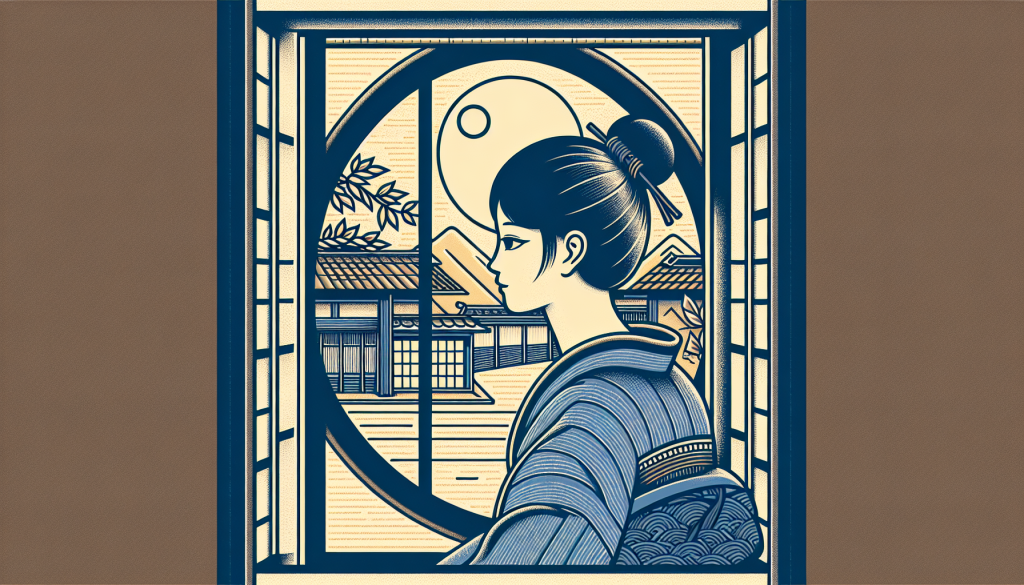 A person looking out a window with a thoughtful expression