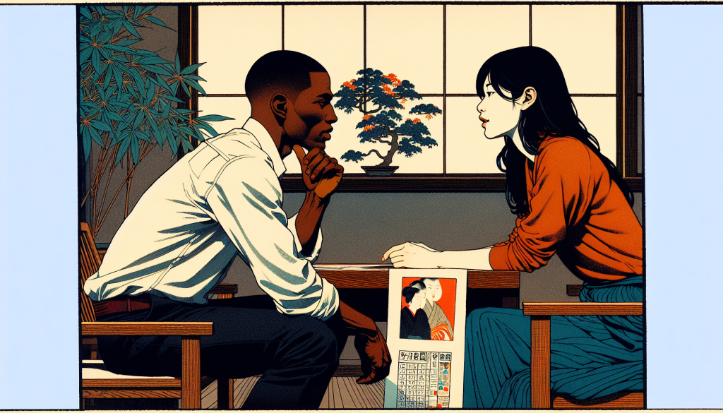 Couple discussing MBTI compatibility