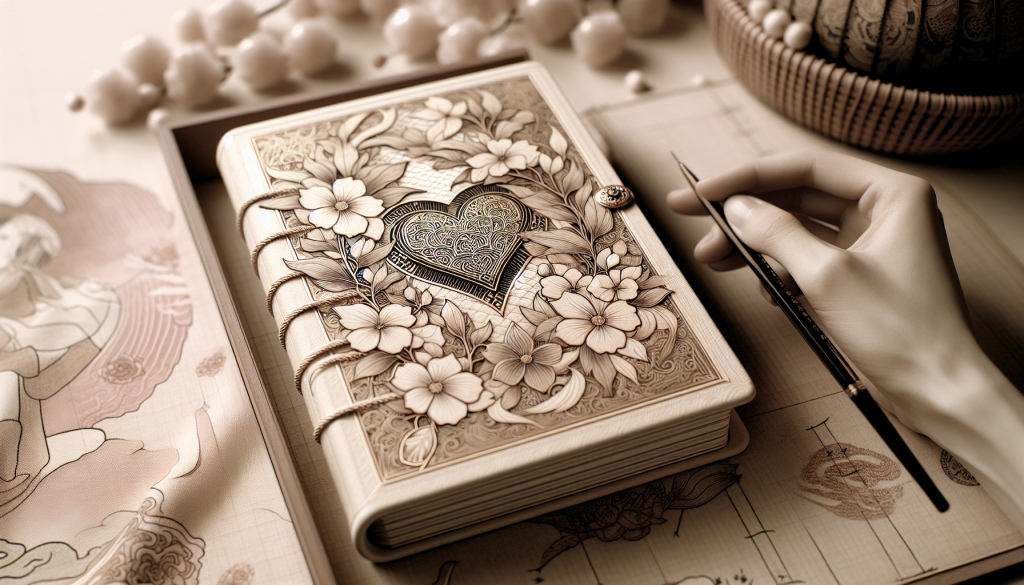 A diary with a heart drawn on it