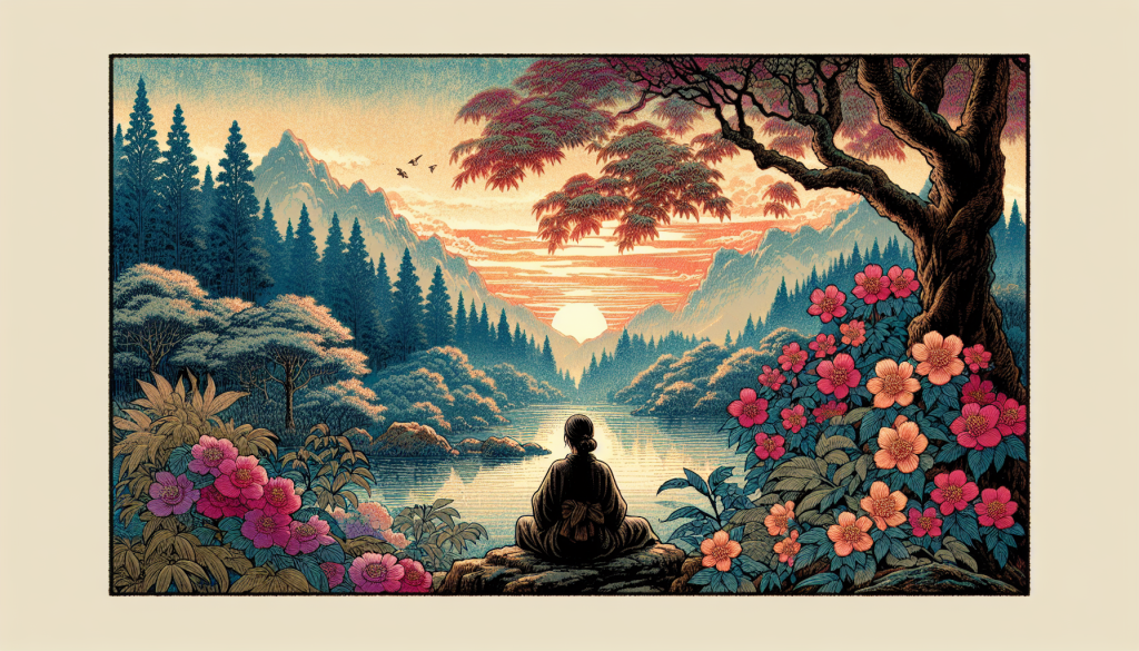 A person finding solace in nature